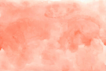 Delicate watercolor hand-drawn on peach-colored textured paper