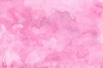 Fototapeta premium Delicate pink watercolor background on paper, hand-drawn