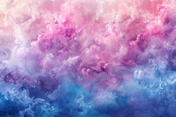 Fototapeta premium Watercolor splash shows soft pink, blue, and lavender hues with gentle transitions for a dreamy effect