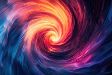 Obraz premium A dynamic whirlpool of colors captivates with its fast motion and soft light blending into a magnificent vortex