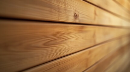 Light brown wooden siding close-up