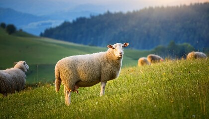 Obraz premium sheep in the mountains