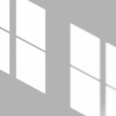 Window Frame Gobo Effect on a transparent background, 4k UHD, 1:1 ratio, square. Realistic soft shadow overlay for multiply Blend Mode for mockups. Light casting on a surface. 30% black.