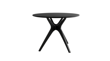 luxury black metal table 3D render