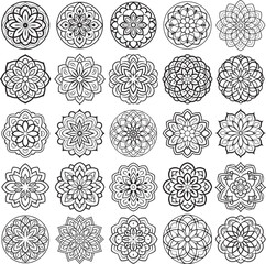 Mandala Line Art Bundle Volume- 2,, EPS File