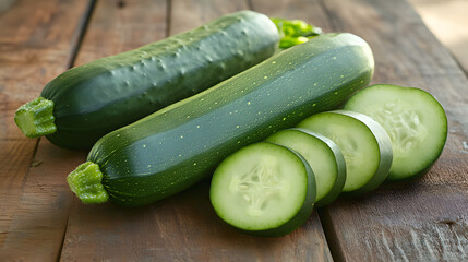 Organic Vegetables Close-up on Rustic Wooden Table
