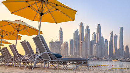 sunrise at jumeirah beach, dubai
