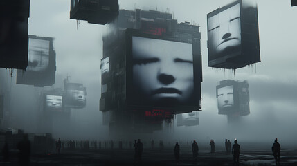 Orwell2025: A dystopian world with surveillance all around us