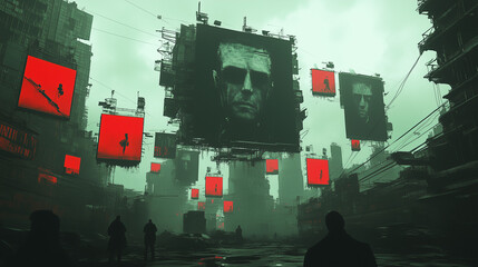 Orwell2025: A dystopian world with surveillance all around us