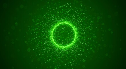 Abstract Green Circle Design