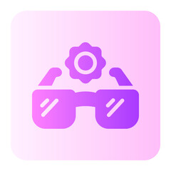 sun glasses gradient icon