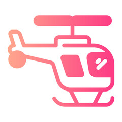 helicopter gradient icon