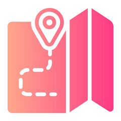 Map  gradient icon
