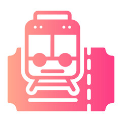 Ticket gradient icon
