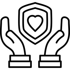 Obraz premium Life Protection Icon Vector Element