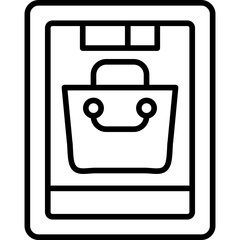 Online Shopping Icon Vector Element
