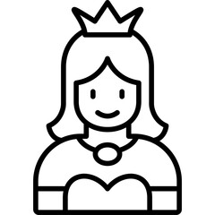 Princess Costumes Icon Vector Element