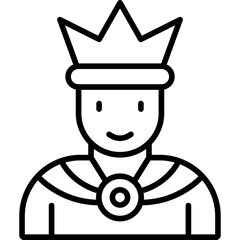 King Costumes Icon Vector Element