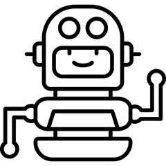 Robot Costumes Icon Vector Element