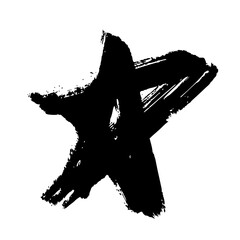  Hand Drawn Star Perfectly Aligned Geometric Brushes