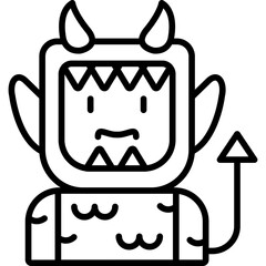 Devil Costumes Icon Vector Element