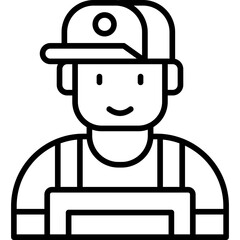 Mechanic Costumes Icon Vector Element