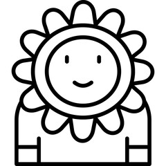 Flower Costumes Icon Vector Element