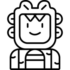 Dinosaur Costumes Icon Vector Element