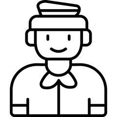 Sailor Costumes Icon Vector Element