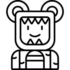 Bear Costumes Icon Vector Element