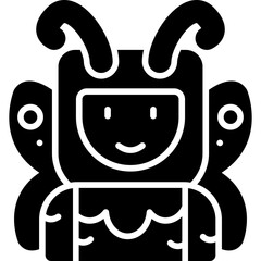 Butterfly Costumes Icon Vector Element