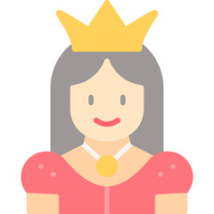 Queen Costumes Icon Vector Element