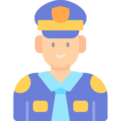 Police Costumes Icon Vector Element