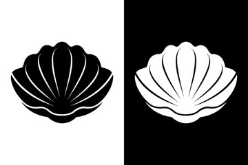 Abalone icon vector on White Background ,Vector Art Illustration on white background.