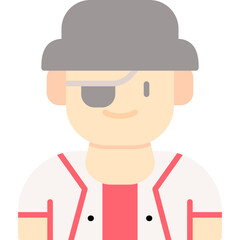 Pirate Costumes Icon Vector Element