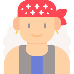 Biker Costumes Icon Vector Element