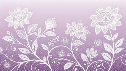 Fototapeta premium A seamless background featuring delicate, golden vine-like lines forming an abstract floral pattern on a soft pastel gradient