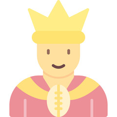 King Costumes Icon Vector Element