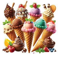 Ice cream cone set