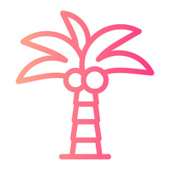 Palm Tree  gradient icon