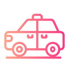 taxi gradient icon