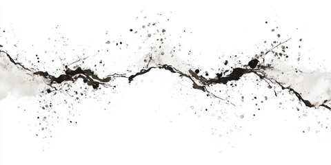Fototapeta premium Abstract Ink Splash Pattern on White Background for Creative Design