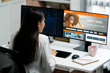 Online travel agency website for brisk search and travel planning offers deal and package for...
