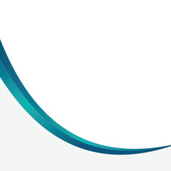 Blue Wave Curve Abstract Background