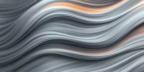 Fototapeta premium Swirling lines represent various hair textures, illuminated by soft light, capturing the essence of hair care in an artistic composition