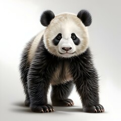 Fototapeta premium Adorable Panda Cub. A Close Up Portrait of an Endangered Species