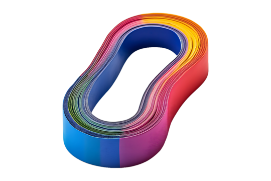 Colorful Crafting Tape Isolated on Transparent Background PNG Image.