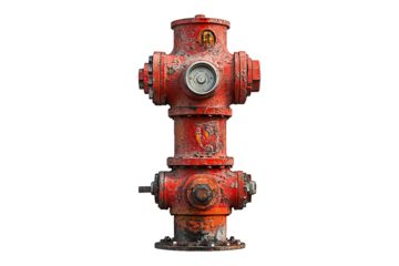 Firefighting Equipment Valve Isolated on Transparent Background PNG Image.