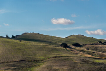 Obraz premium autumnal countryside landscape inside the Basilicata region, Italy