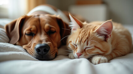 Cute dachshund and rhodesian ridgeback puppies adorable purebred pets sitting in the studio